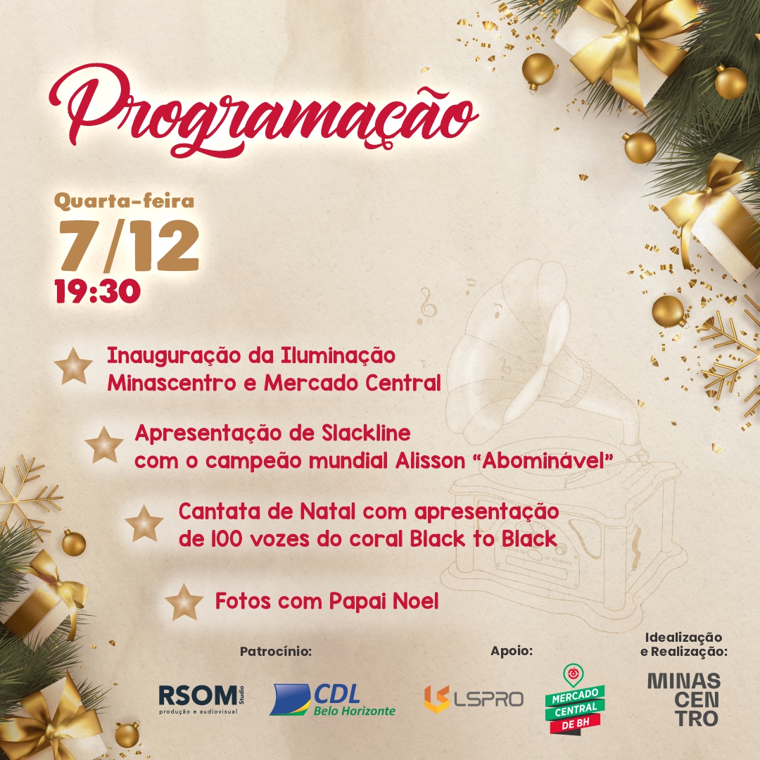 Programação de natal 7.12