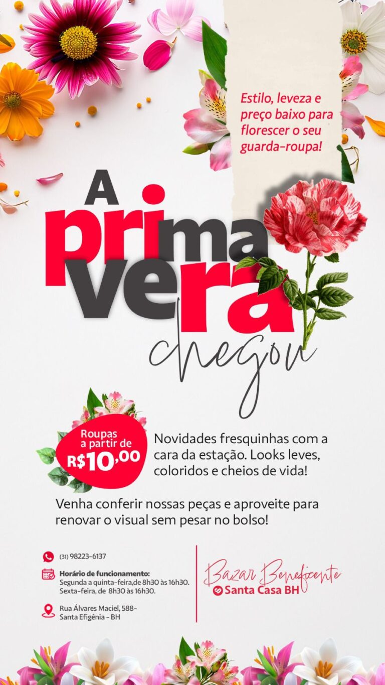 Bazar Beneficente Santa Casa BH renova sua coleção
