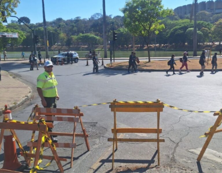 Operação de trânsito para corridas na região da Pampulha