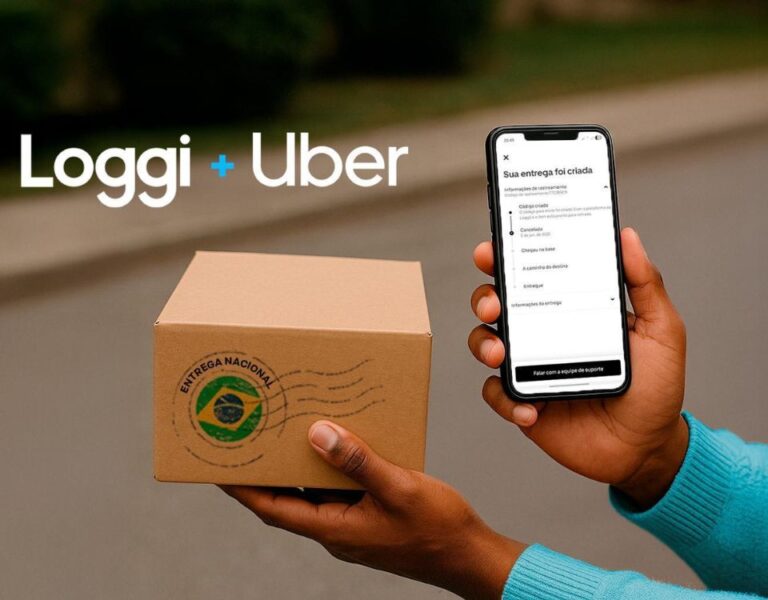 Novo serviço de entregas nacionais entre Loggi e Uber