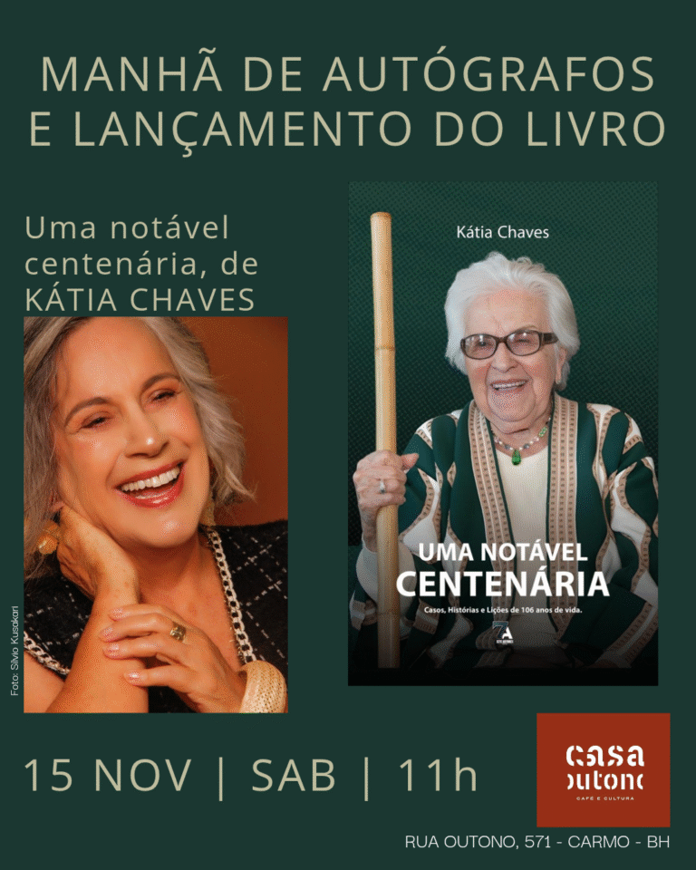 Kátia Chaves Romano lança seu segundo livro na Casa Outono