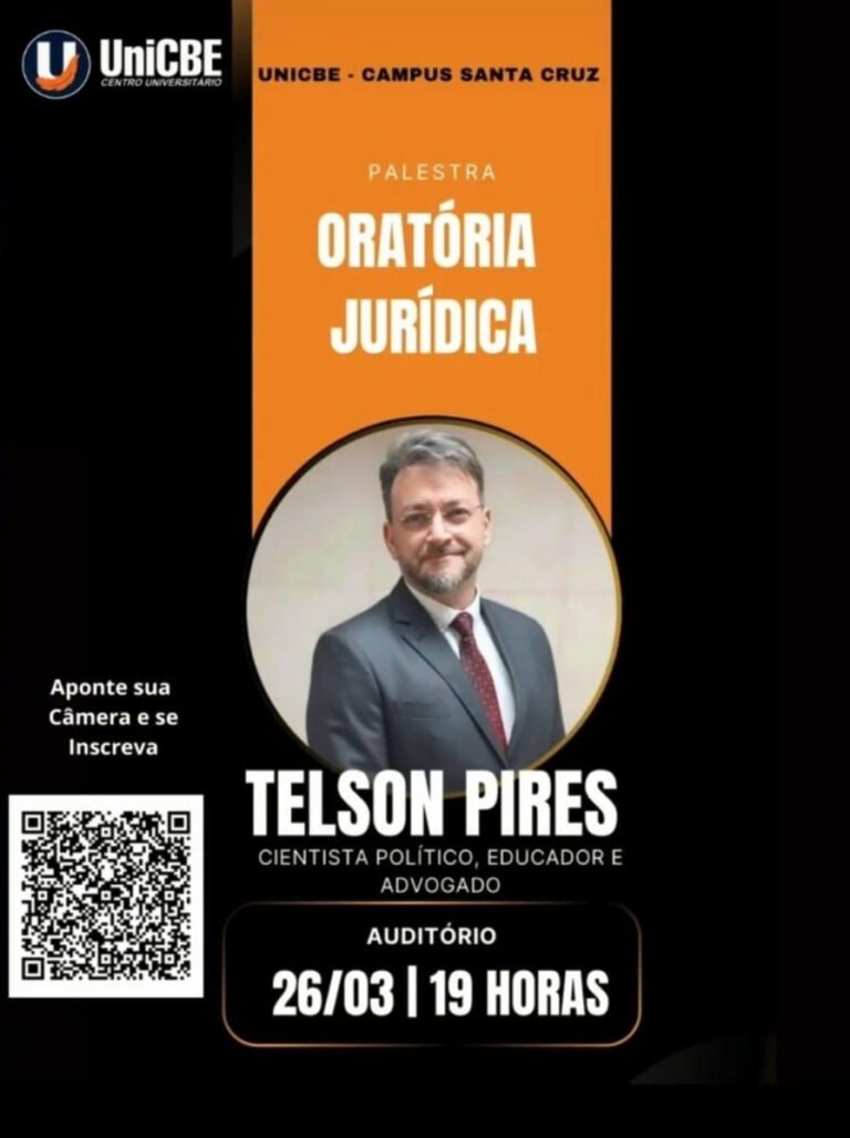 Professor Telson Pires ministra palestra sobre Oratória Jurídica