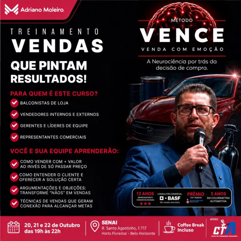 Adriano Moleiro traz seu conhecimento a Minas Gerais