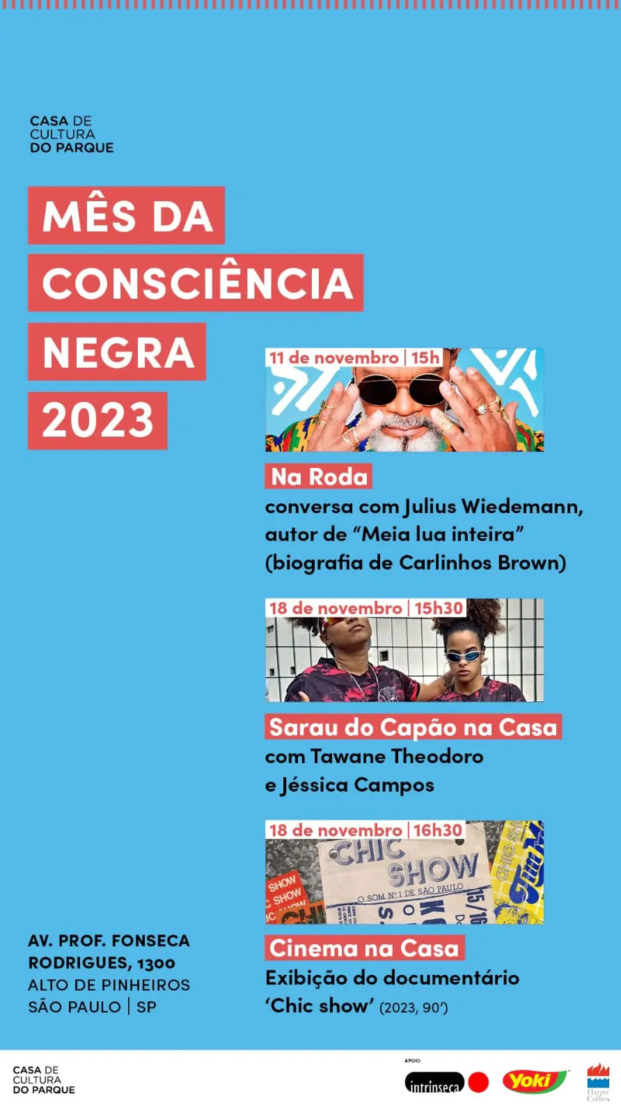 Mês da Consciência Negra na Casa de Cultura do Parque